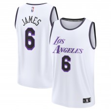 LeBron James Los Angeles Lakers 2022/23 Fastbreak Jersey - City Edition - White