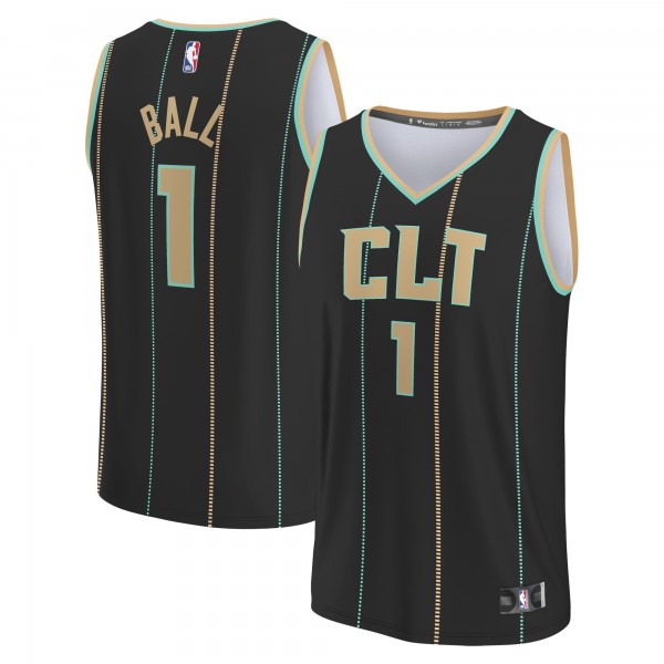 Игровая форма  LaMelo Ball Charlotte Hornets 2022/23 Fastbreak - City Edition - Black