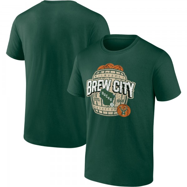 Футболка Milwaukee Bucks Brew City Hometown Collection - Hunter Green