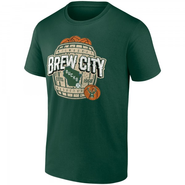 Футболка Milwaukee Bucks Brew City Hometown Collection - Hunter Green