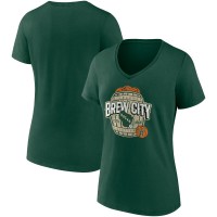 Футболка Milwaukee Bucks Women's Hometown Collection Brew City - Hunter Green