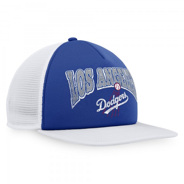 Бейсболка Los Angeles Dodgers Heritage Foam Front Trucker - Royal/White
