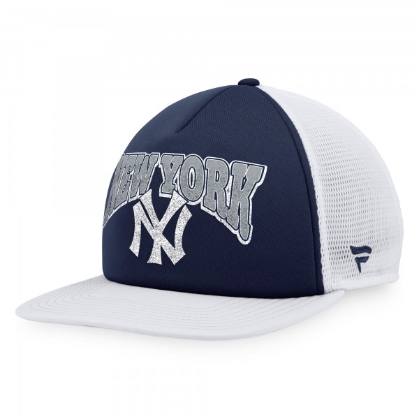 Бейсболка New York Yankees Heritage Foam Front Trucker - Navy/White