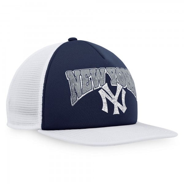 Бейсболка New York Yankees Heritage Foam Front Trucker - Navy/White
