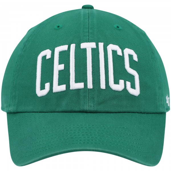 Бейсболка Boston Celtics 47 Kelly Green Clean Up Wordmark
