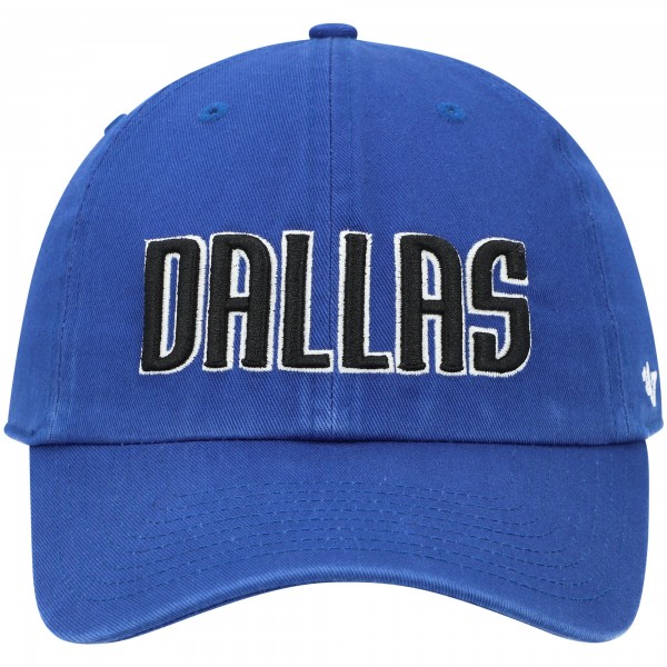 Бейсболка Dallas Mavericks '47 Clean Up Wordmark - Royal