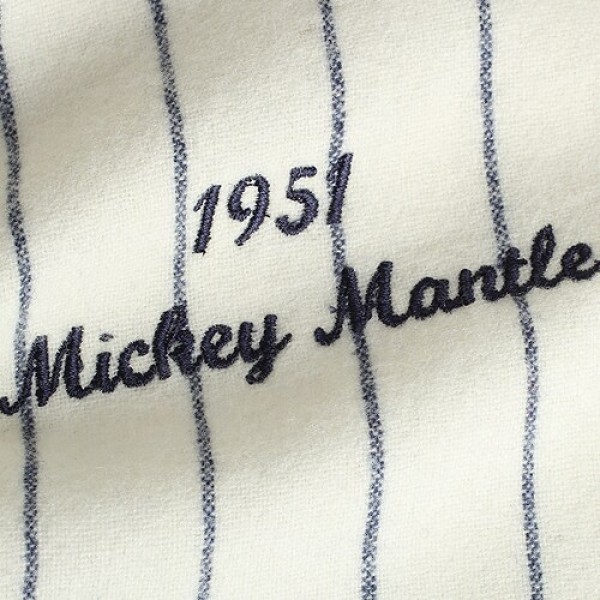 Джерси New York Yankees Mickey Mantle Mitchell & Ness Cream 1951 Cooperstown Collection Authentic