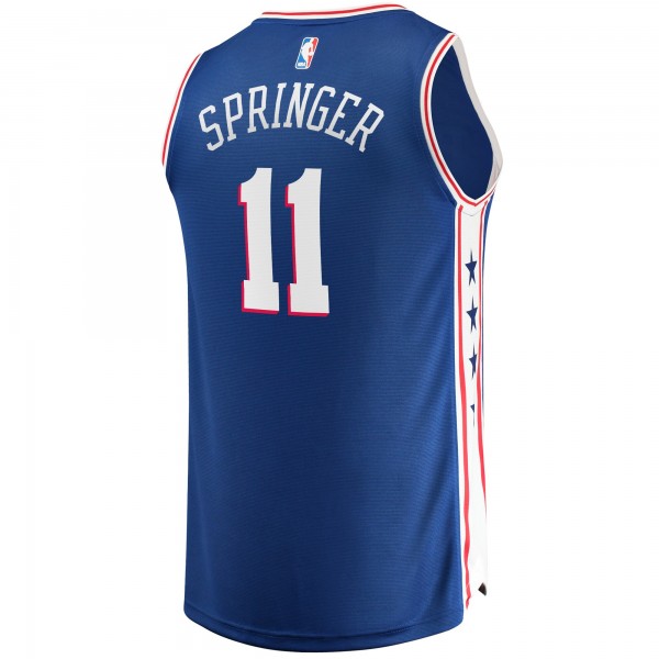 Игровая форма  Jaden Springer Philadelphia 76ers 2021/22 Fast Break Replica - Icon Edition - Royal