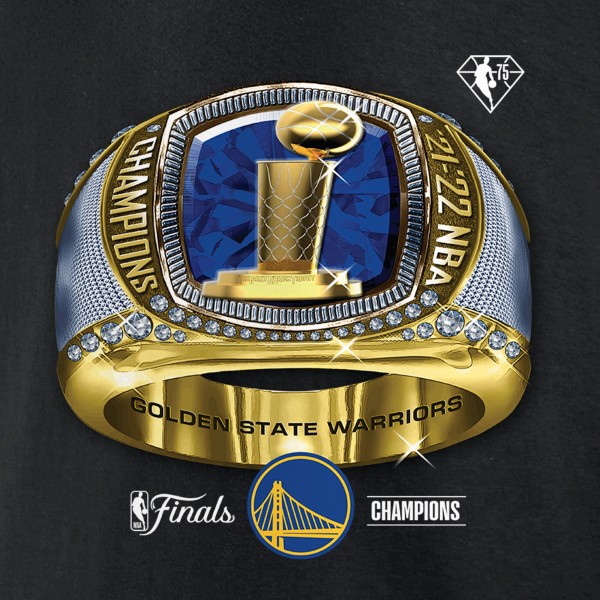 Футболка Golden State Warriors 2022 NBA Finals Champions Bling Ring - Black