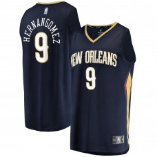 Willy Hernangomez New Orleans Pelicans 2021/22 Fast Break Replica Jersey - Icon Edition - Navy
