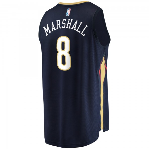 Игровая форма  Naji Marshall New Orleans Pelicans 2021/22 Fast Break Replica - Icon Edition - Navy