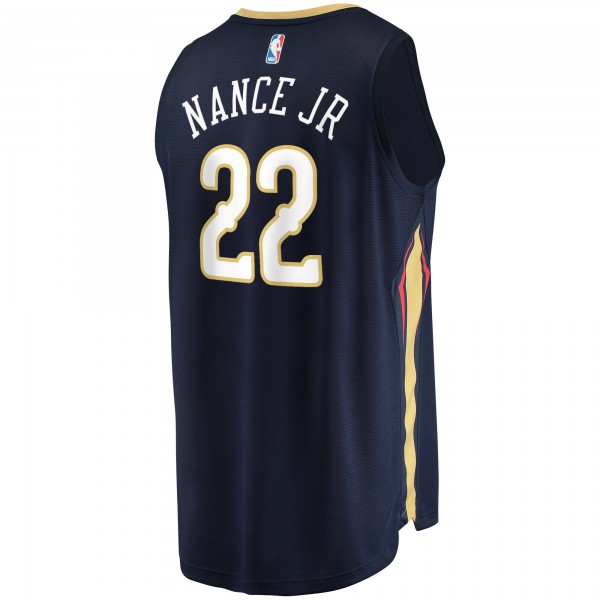 Игровая форма  Larry Nance Jr. New Orleans Pelicans 2021/22 Fast Break Replica - Icon Edition - Navy