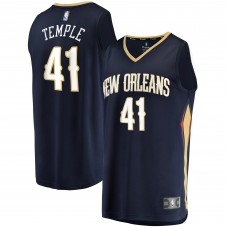 Garrett Temple New Orleans Pelicans 2021/22 Fast Break Replica Jersey - Icon Edition - Navy