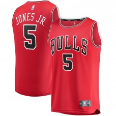 Derrick Jones Jr. Chicago Bulls 2021/22 Fast Break Replica Jersey - Icon Edition - Red