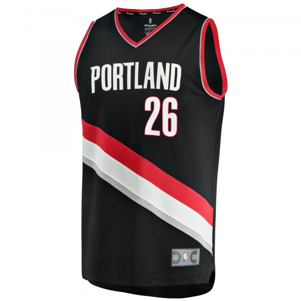 Игровая форма  Justise Winslow Portland Trail Blazers 2021/22 Fast Break Replica - Icon Edition - Black