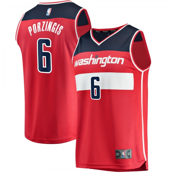 Игровая форма  Kristaps Porzingis Washington Wizards 2021/22 Fast Break Replica - Icon Edition - Red