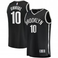 Игровая джерси Youth Brooklyn Nets Ben Simmons Black 2021/22 Fast Break Replica - Icon Edition