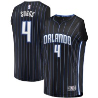 Подростковая Orlando Magic Jalen Suggs Fanatics Black 2021/22 Fast Break Replica Jersey - Icon Edition