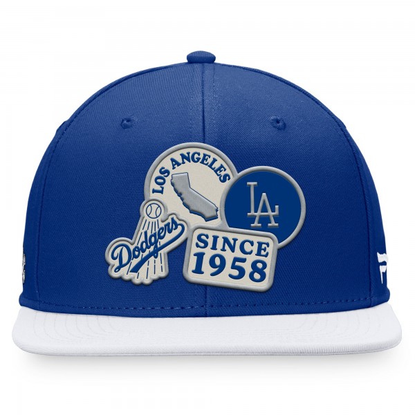 Бейсболка Los Angeles Dodgers Heritage Patch - Royal/White