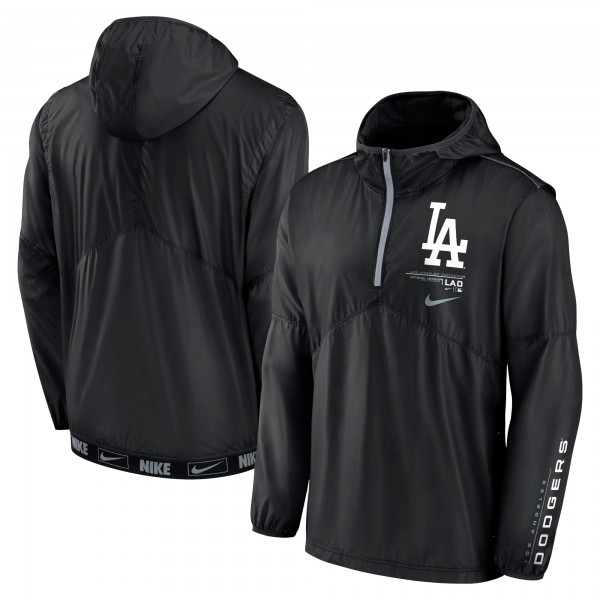 Ветровка на короткой молнии Los Angeles Dodgers Nike Authentic Night Game Performance - Black