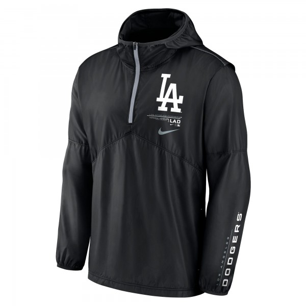 Ветровка на короткой молнии Los Angeles Dodgers Nike Authentic Night Game Performance - Black