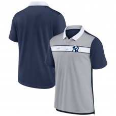 New York Yankees Nike Gray/Navy Rewind Stripe Polo