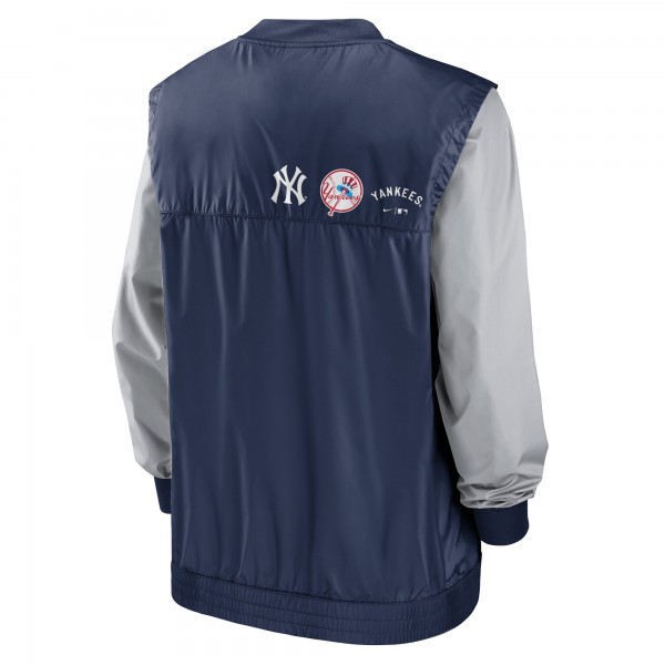 Кофта New York Yankees Nike Rewind Warmup V-Neck - White/Navy