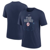 Футболка New York Yankees Nike Navy Rewind Retro Tri-Blend