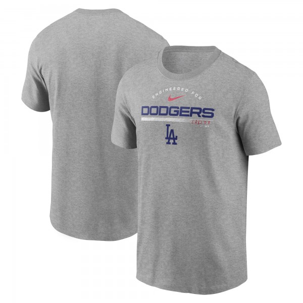 Los Angeles Dodgers Nike Heather Gray Team Engineered Performance T-Shirt