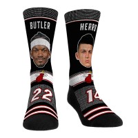 Носки Miami Heat Jimmy Butler & Tyler Herro Rock Em Socks Teammates Player Crew