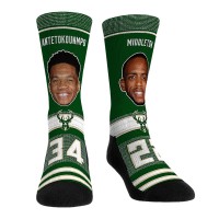 Носки Giannis Antetokounmpo & Khris Middleton Milwaukee Bucks Rock Em Teammates Player Crew