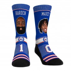 Носки James Harden & Tyrese Maxey Philadelphia 76ers Rock Em Teammates Player Crew