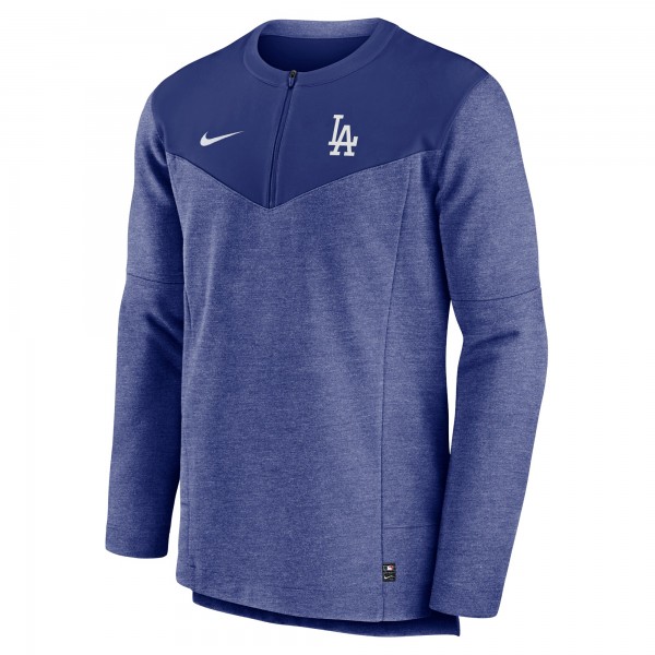 Кофта на короткой молнии Los Angeles Dodgers Nike Authentic Collection Game Time Performance - Royal