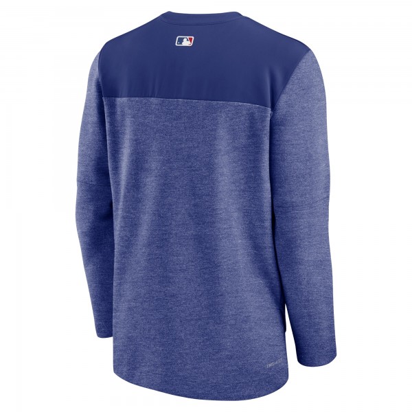 Кофта на короткой молнии Los Angeles Dodgers Nike Authentic Collection Game Time Performance - Royal