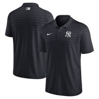 New York Yankees Nike Navy Authentic Collection Victory Striped Performance Polo