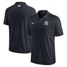 New York Yankees Nike Navy Authentic Collection Victory Striped Performance Polo
