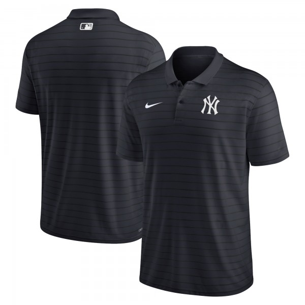 New York Yankees Nike Navy Authentic Collection Victory Striped Performance Polo