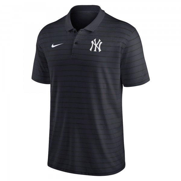 New York Yankees Nike Navy Authentic Collection Victory Striped Performance Polo