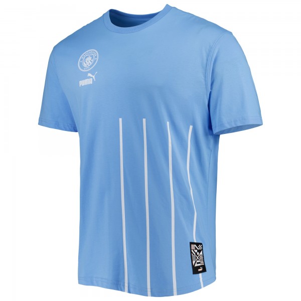 Футболка Manchester City Puma FtblCulture Wordmark - Sky Blue