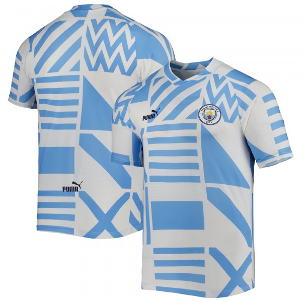 Футболка Manchester City Puma Pre-Match V-Neck - White