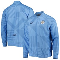 Куртка на молнии Manchester City Puma Pre-Match Raglan Training - Light Blue