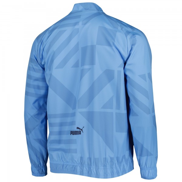Куртка на молнии Manchester City Puma Pre-Match Raglan Training - Light Blue