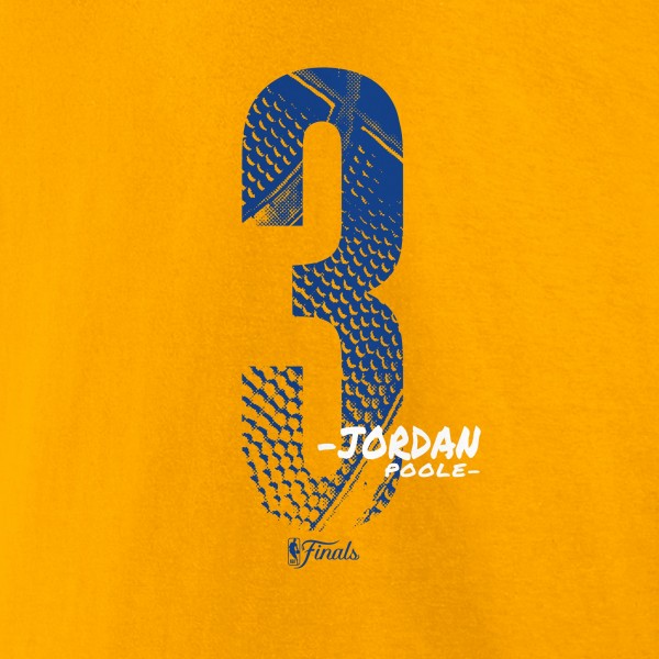 Футболка Jordan Poole Golden State Warriors 2022 NBA Finals Champions - Gold