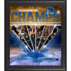 Golden State Warriors Fanatics Authentic 2022 Western Conference Champions 15 x 17 Framed Collage Photo