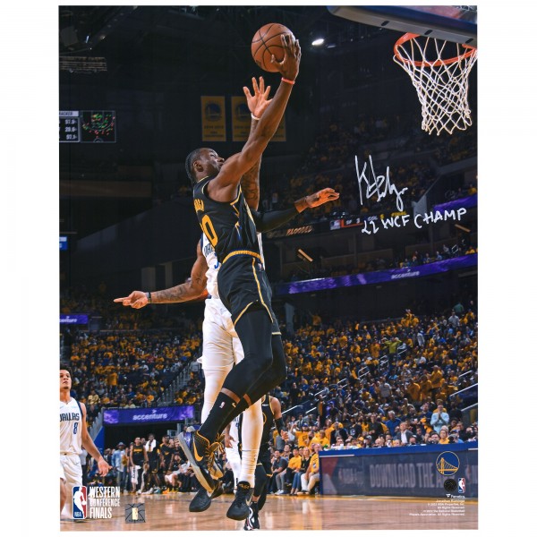 Golden State Warriors Jonathan Kuminga Fanatics Authentic 2022 Western Conference Champions 16 x 20 Autographed Photograph with 22 WCF Inscription