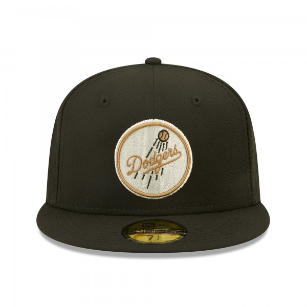 Бейсболка Los Angeles Dodgers New Era 1978 World Series Wheat Undervisor 59FIFTY - Black