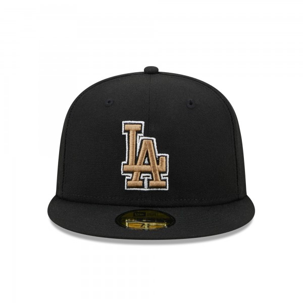 Бейсболка Los Angeles Dodgers New Era  Wheat Undervisor 59FIFTY - Black