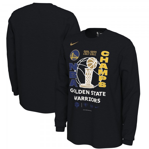 Футболка с длинным рукавом Golden State Warriors Nike 2022 NBA Finals Champions Locker Room - Black