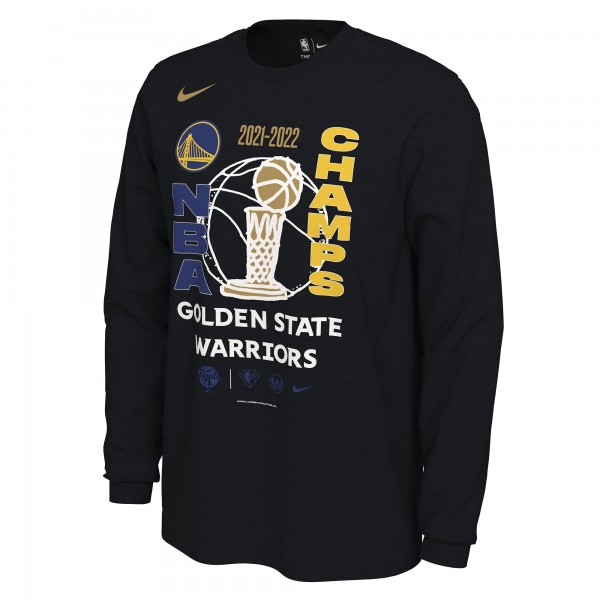 Футболка с длинным рукавом Golden State Warriors Nike 2022 NBA Finals Champions Locker Room - Black