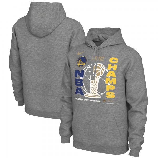 Толстовка Golden State Warriors Nike 2022 NBA Finals Champions Locker Room - Heathered Gray